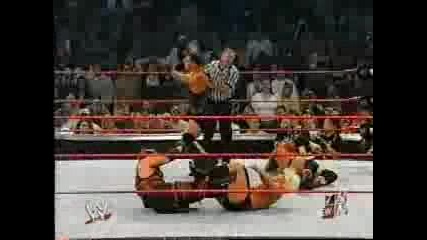 Raw 2003 - Kane & Rob Van Dam Vs Triple H & Ric Flair