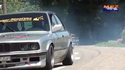 Cool Drifts of Bmw E30 and Ae86 - pure sounds - drifting at Hillclimb Bergrennen Reitnau