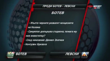 Преди Ботев - Левски