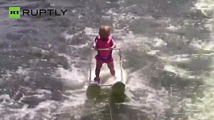 Baby Got Balance! Youngest Ever Water-Skier Breaks Record at 6 Months Old