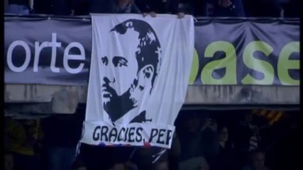 Fc Barcelona - L'homenatge del Camp Nou a Guardiola