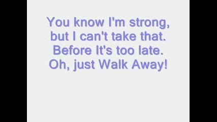 High School Musical 3 Walk Away With Lyric