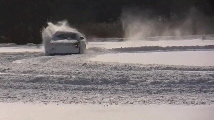 Audi A4 Snow Drifting 