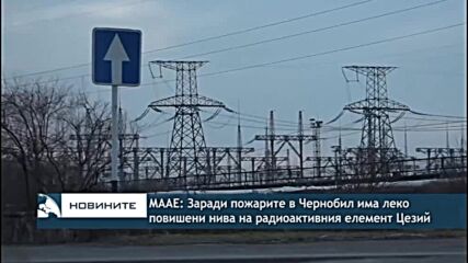 МААЕ: Заради пожарите в Чернобил има леко повишени нива на радиоактивния елемент Цезий
