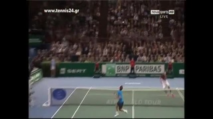Atp 1000 Bnp Paribas Masters 2011 : Магически удар на Роджър Федерер срещу Джо-вилфред Цонга