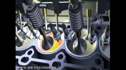 Mercedes Benz V12 Amg Работа на Двигател 3d Анимация 