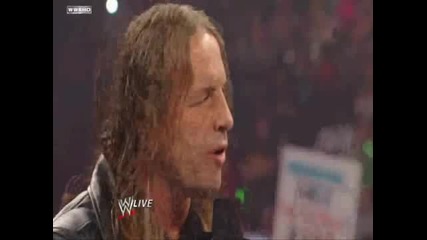 Bret Hart returns and confronts Hbk 
