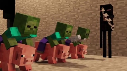 Pig Racing - A Minecraft Animation