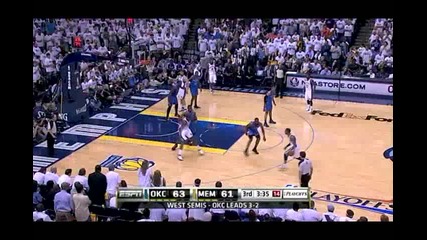 Nba Playoffs 2011 Conference Semi-finals Game 6: Oklahoma City Thunder @ Memphis Grizzlies 83 - 95