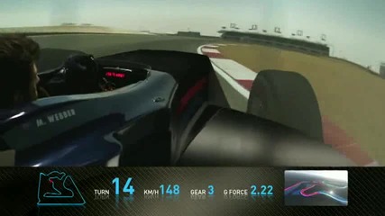 Formula 1 Mark Webber Track Simulation Bahrain 2010 