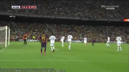 Барселона - Сантос 6:0, Фабрегас (69)