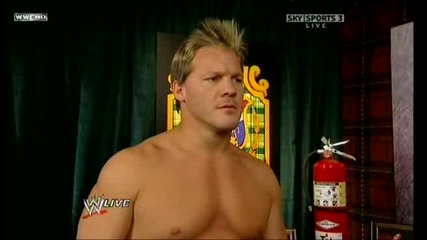 Piper, Jericho & Chris Master [backstage] | Raw 16/11/09 |