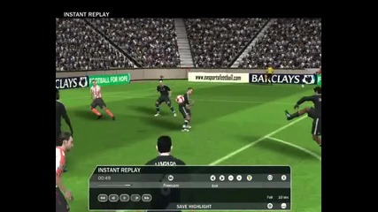 Fifa 09 Bug - гол на Ricardo Carvalho през горната греда