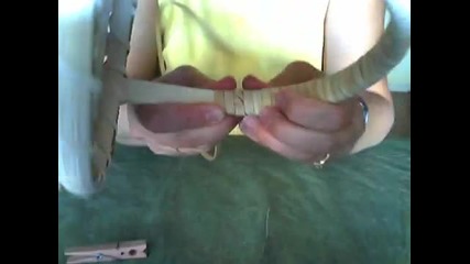 Basket Weaving Video #19b - How to Finish Wrapping the Handle of a Basket