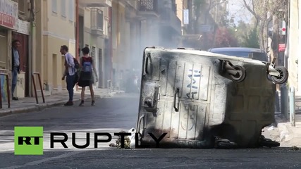 Greece: Anarchists clash with police following May Day march in Athens