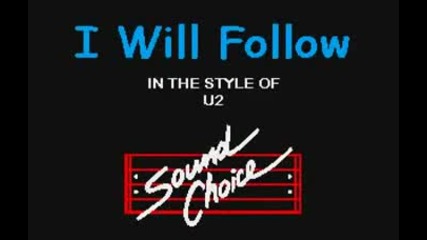 U2 - I will follow - karaoke