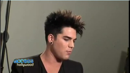 Access Hollywood Adam Lambert Toning Down His Rocker Look /24 Jan 2012/