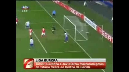 Benfica routs Hertha Berlin 4 - 0 in Europa League 