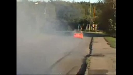 Bmw E30 325 Turbo Burnout - Orange Beast