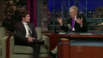 Zac Efron Full Interview in David Letterman 