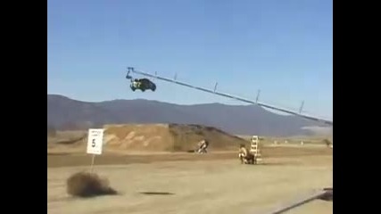 Ken Block jumps his rally car 171 feet !!!