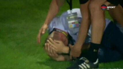 Нестор Ел Маестро бе ударен по главата от феновете на Ботев след края на срещата