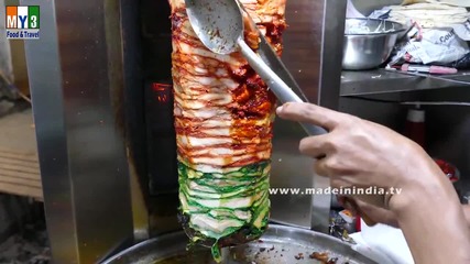 Бърза Храна на улицата в Мумбай - Shawarma Roti 