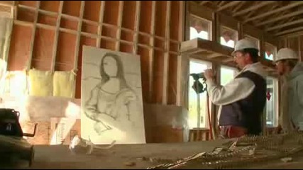 Това го могат само 5% от хората - Мъж рисува Мона Лиза с кабърчета
