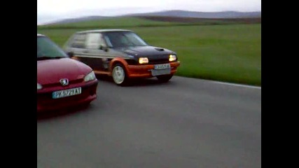 Radomir Peugeot 106 1.6 16v vs Ford Fiesta Rs Turbo 