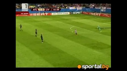 Атлетико Мадрид (1 - 0) Ливърпул 23.04.10 