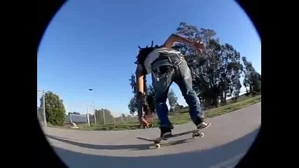 slow motion nollie laser flip
