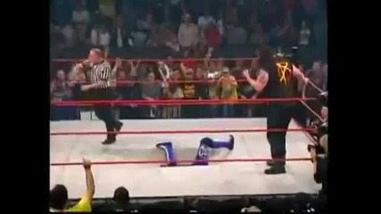 Abyss Chokeslam Aj Styles Through The Ring