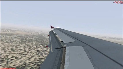 Fsx A321 landing at Rome 