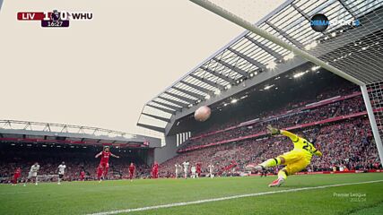 Liverpool with a Penalty Goal vs. West Ham United