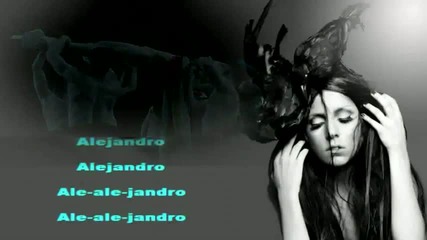 New!!! Lady Gaga - Alejandro (karaoke - instrumental) High Quality * With Video 