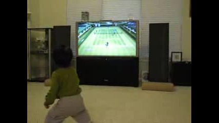 Бебе Играе На Тенис - Симулатор Wii