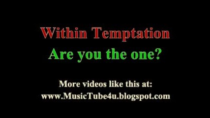 Within Temptation - A you the one? 
