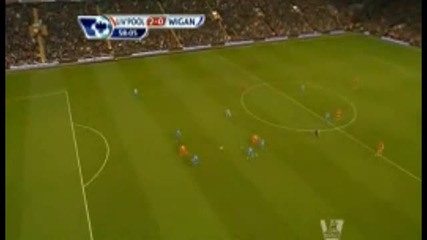 Liverpool vs Wigan Athletic 2-0 Suarez L.58'