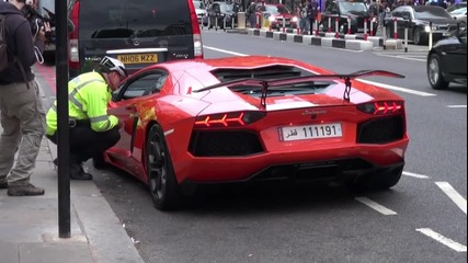 Полицай спира два пъти Lamborghini Aventador