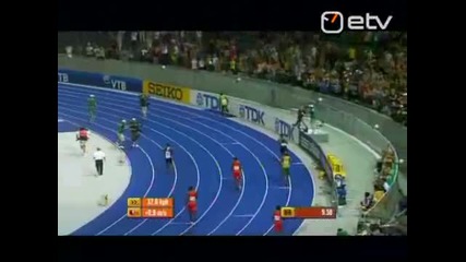 Usain Bolt световен рекорд на спринт 100м. 
