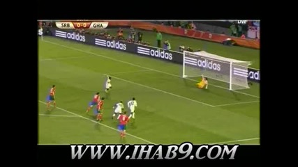 Ghana vs serbia 1 - 0 world cup 2010 