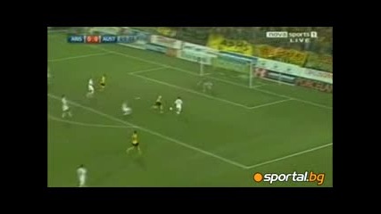 17.8.2010 Арис - Аустрия Виена 1 - 0 Лига Европа плейофи 