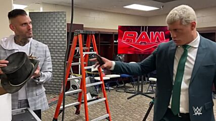 Cody Rhodes gifts Corey Graves a hat from “The American Dream” Dusty Rhodes: Raw, May 2, 2022