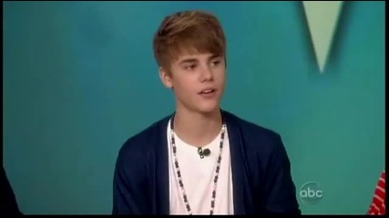 Джъстин Бийбър в The View, 23.06.2011