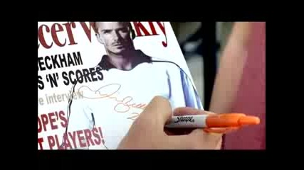 David Beckham - Covets Fans Sharpie Markers 