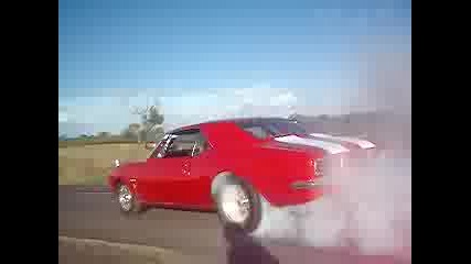 67 Ss Camaro Burn Out