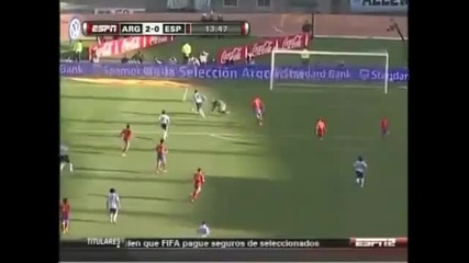Аржентина 4:1 Испания - 07.09.2010 