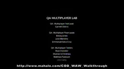 Call of Duty World at War Ending Credits