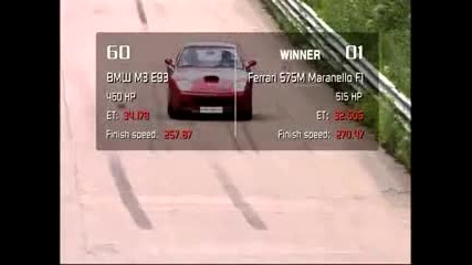 Bmw M3 vs Ferrari 575m 