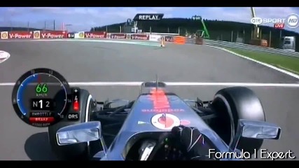 F1 Гран при на Белгия 2012 - Button печели пол позишъна [hd][onboard]